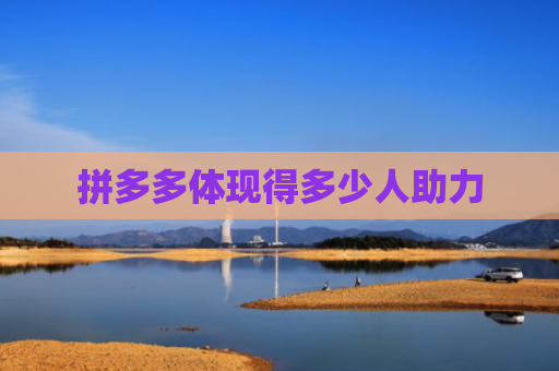 拼多多体现得多少人助力