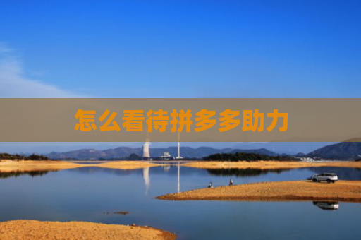 怎么看待拼多多助力-第1张图片-拼多多助力网站-pdd新人免费助力网站，拼多多极速助力网站