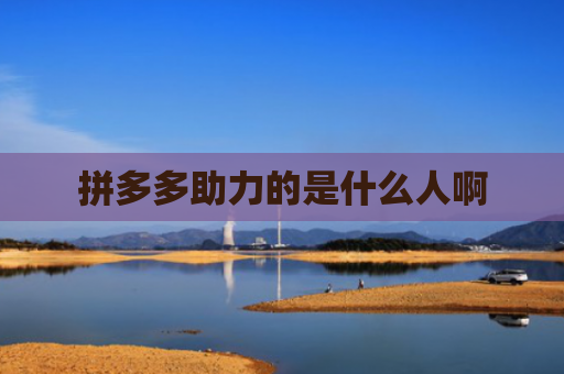 拼多多助力的是什么人啊