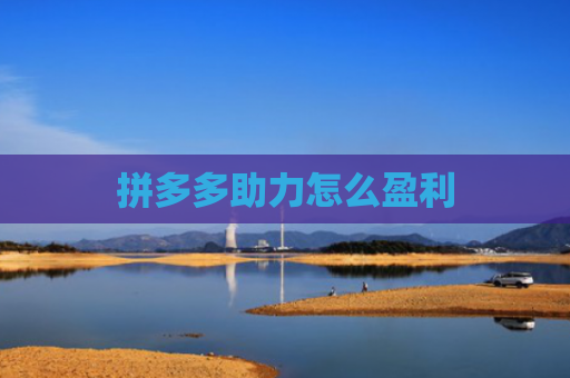 拼多多助力怎么盈利