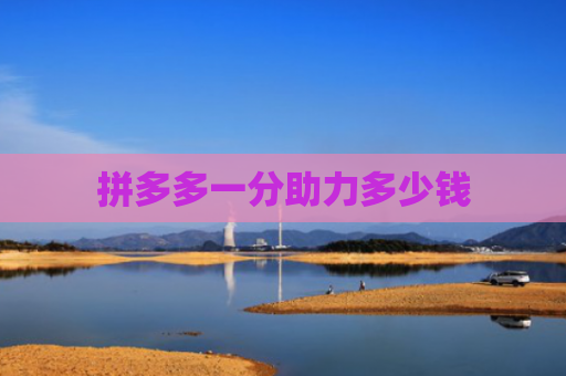 拼多多一分助力多少钱